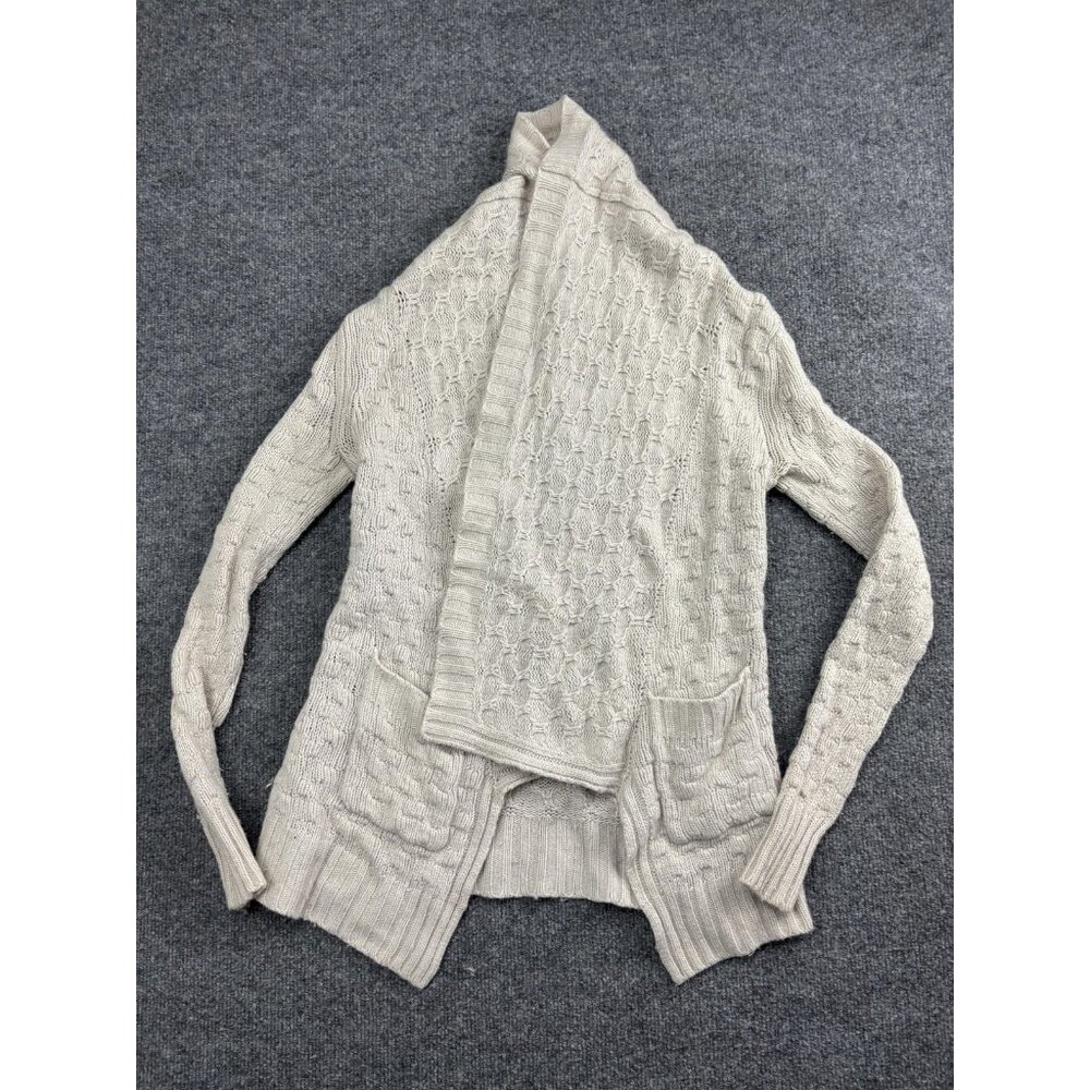 Talula‎ Sweater Womens XXSmall Open Front Hooded Cashmere Blend Pockets Soft